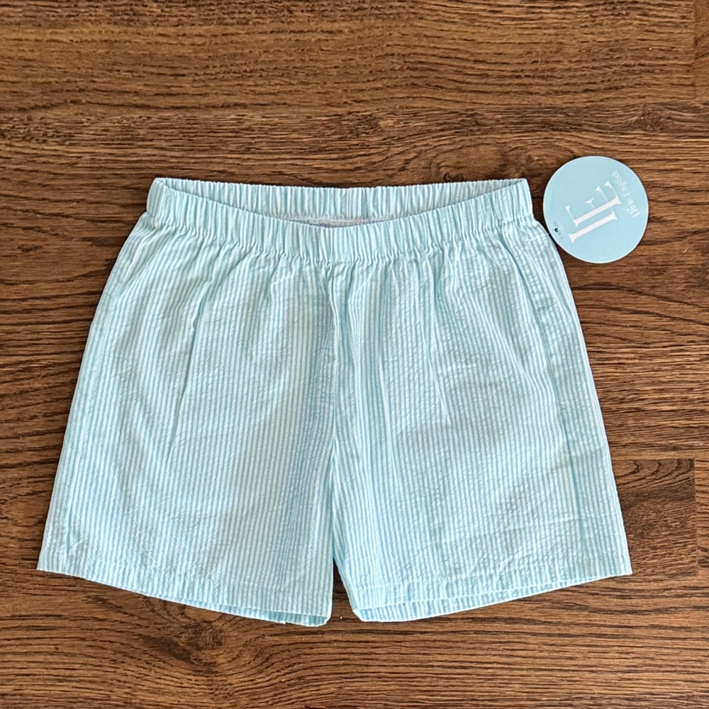 Little English Island Stripe Seersucker Short New With Tags